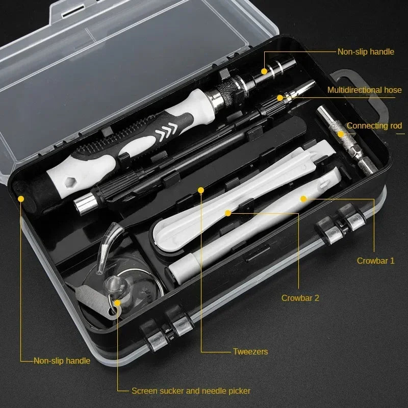 Ultimate 115-in-1 Precision Magnetic Screwdriver Set for Computer, Mobile Phone & Equipment Repair - Essential Hand Tool Kit