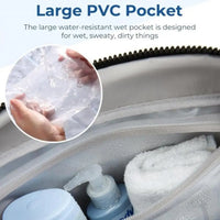 Waterproof Sport & Travel Bag – Wet/Dry Pocket, 5 Exterior Pockets