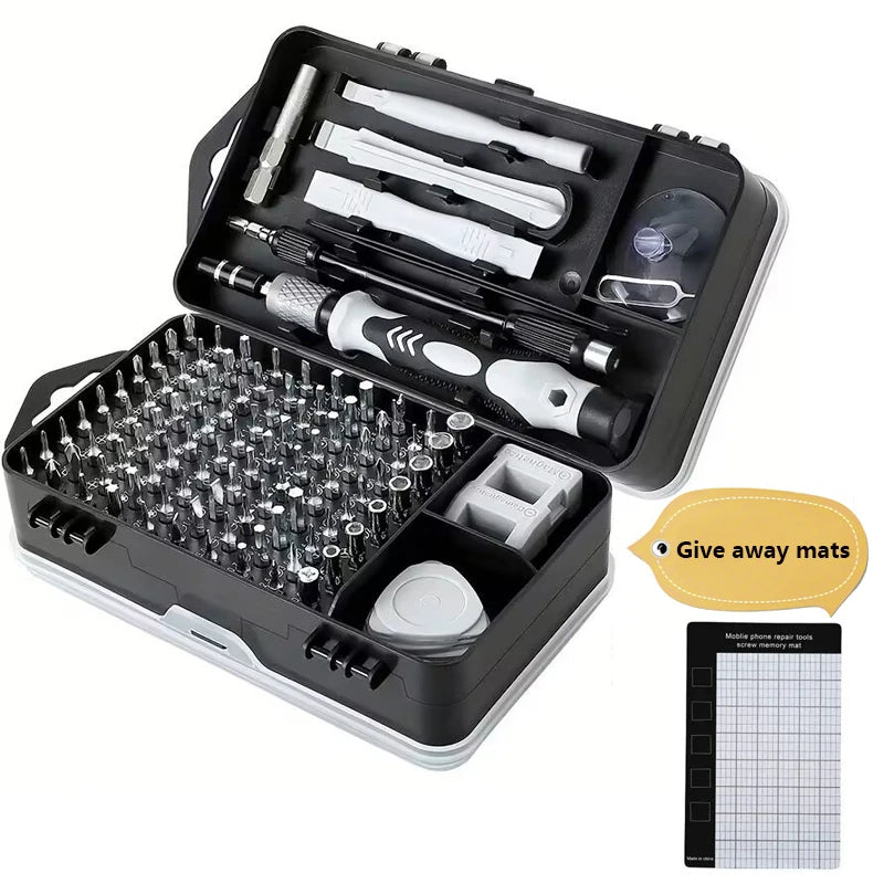 Ultimate 115-in-1 Precision Magnetic Screwdriver Set for Computer, Mobile Phone & Equipment Repair - Essential Hand Tool Kit
