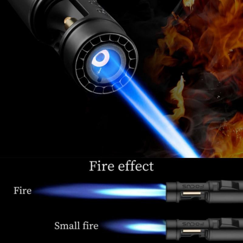 Ultimate 2-in-1 Windproof Torch Lighter & Bottle Opener - Refillable Adjustable Flame for Outdoor Adventures!