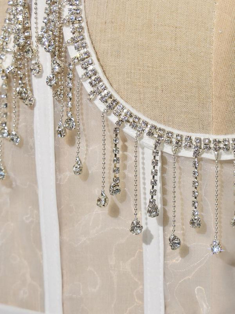 Elevate Your Look with Our Chic Rhinestone Fringe Corset Belt - Adjustable Punk Style Accessory for Parties and Everyday Glam!