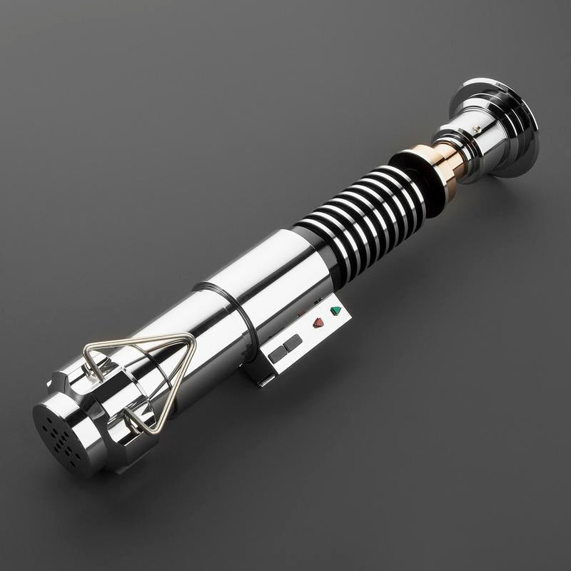 Rechargeable Bluetooth Motion Control Duel Lightsaber with Sound Effects - Epic Luke Skywalker Orange Role Play Toy for Adults and Collectors