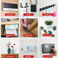 3 Rolls of Heavy Duty Double Sided Nano Adhesive Tape - 9.85FT See-Through Mounting Strips for Easy Home Decor & Gym Tasks