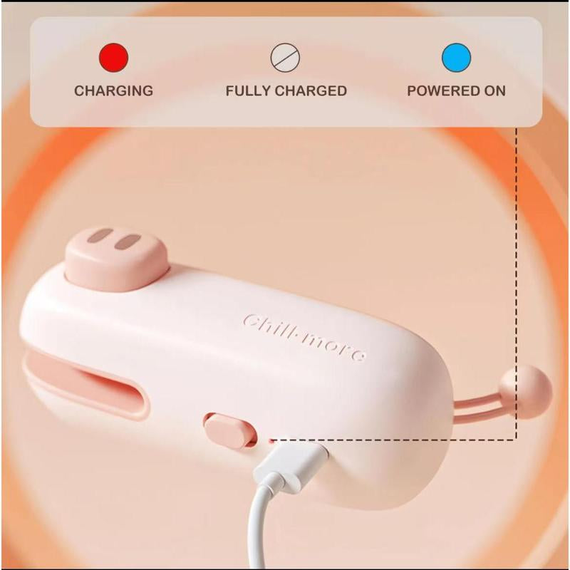 Portable Mini Snack Sealer - Compact Heat Sealing Tool for Plastic Bags