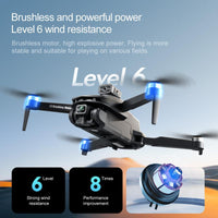 2025 V168 MAX Drone - Foldable, Dual Cameras, GPS Return, 4.5" Screen, 2 Batteries, Brushless Motor, Stable Flight Technology