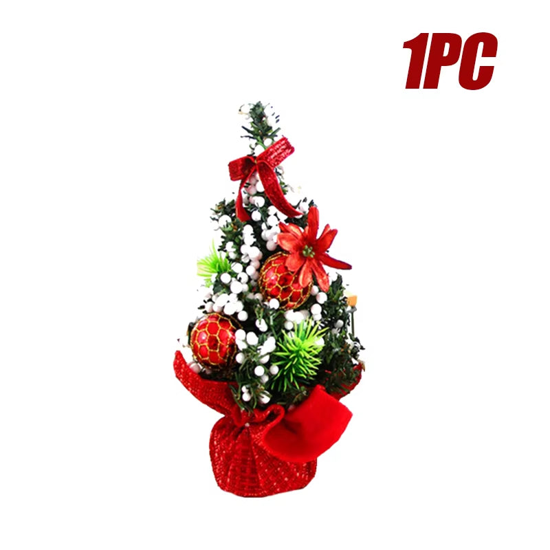 Adorable 3PCS Mini Christmas Tree Set - Perfect Desktop Decorations & Kids' Gifts for a Festive Window Display