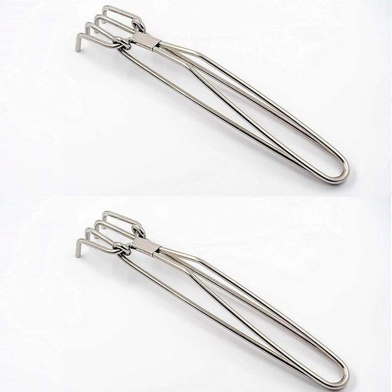 Heavy-Duty Stainless Steel Hot Pot Gripper Tongs | Heat-Resistant Kitchen Tool for Safe Lifting