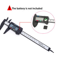 Precision Carbon Fiber Digital Caliper - 150mm/100mm Micrometer Measuring Tool