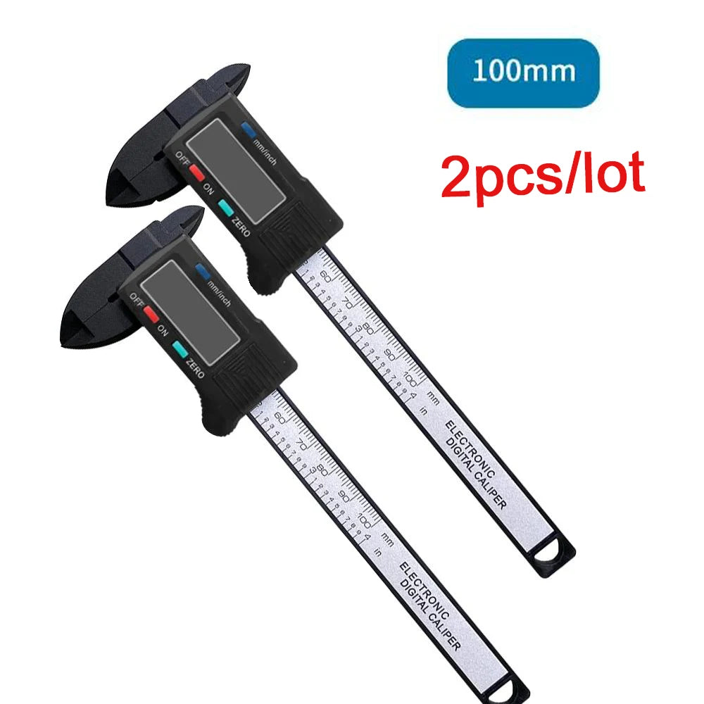 Precision Carbon Fiber Digital Caliper - 150mm/100mm Micrometer Measuring Tool