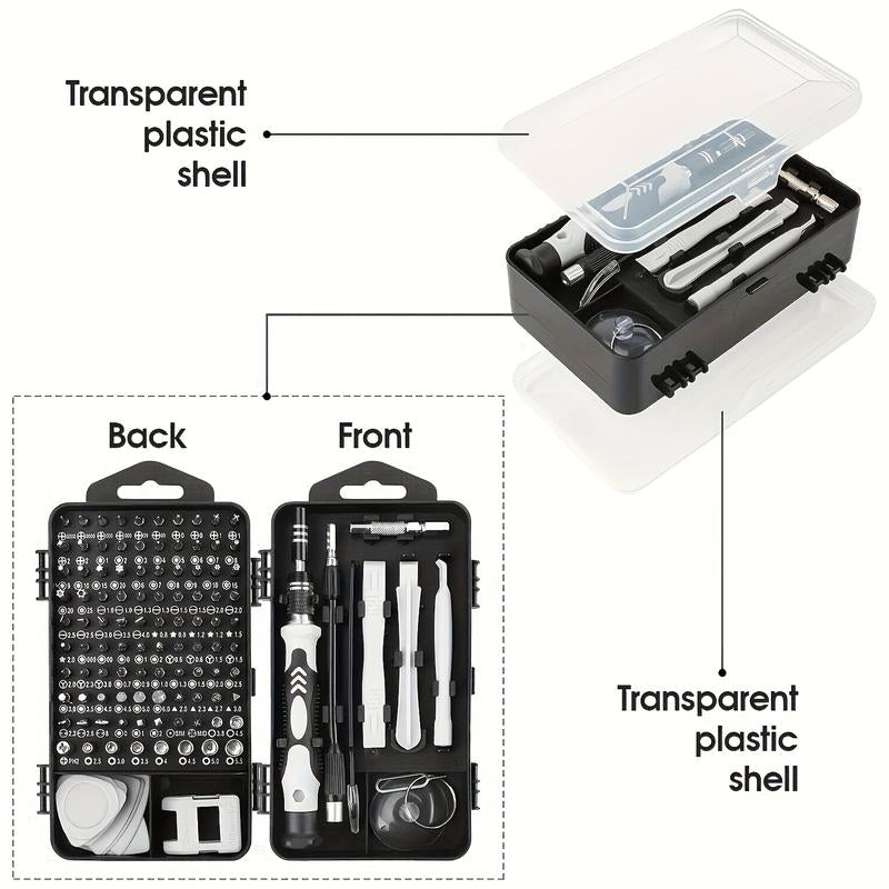 Ultimate 115-In-1 Precision Screwdriver Set - Mini Magnetic Repair Tool Kit for Phones, Laptops, Watches, and More - Perfect Gift for Tech Enthusiasts!