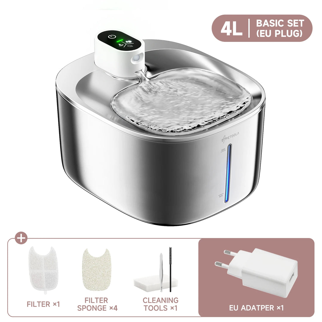 4L Wireless Auto Sensor Cat Water Fountain - Perfect Drinking Dispenser for Cats and Dogs