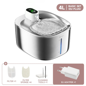 4L Wireless Auto Sensor Cat Water Fountain - Perfect Drinking Dispenser for Cats and Dogs