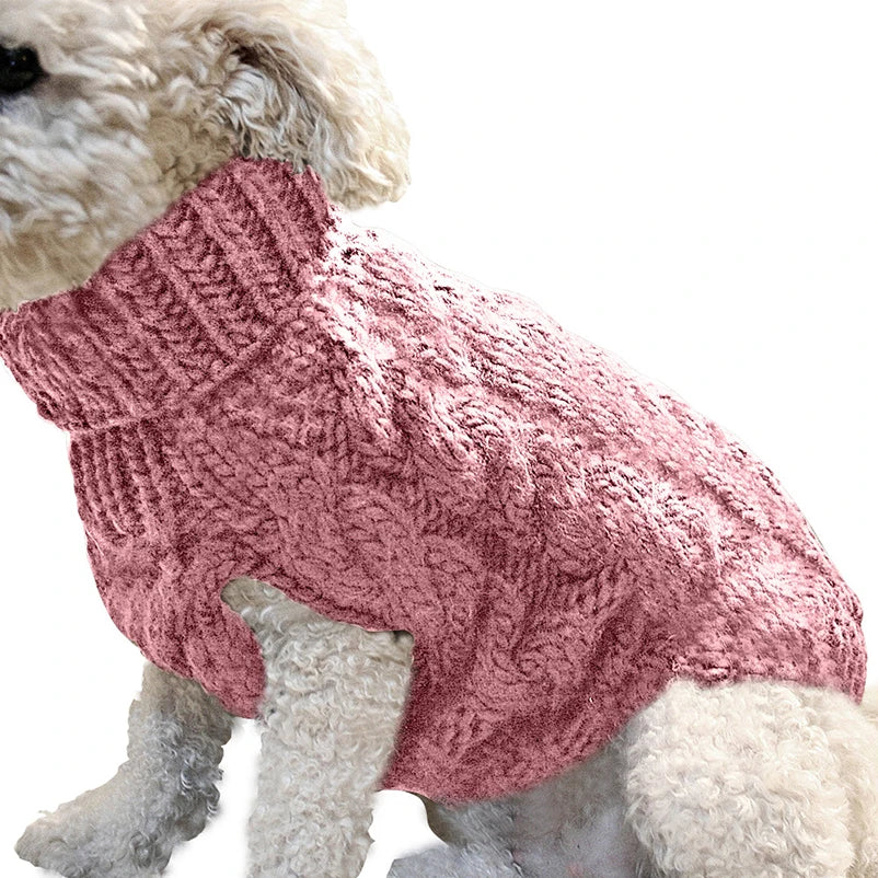 Cozy Winter Turtleneck Sweater for Small Dogs & Cats - Soft Vest for Chihuahuas, Yorkies & Teddy Jackets