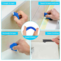 Elevate Your Home Maintenance with 11Pcs Silicone Caulking Tools - 3-in-1 Grout Removal & Scraper Kit!