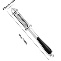 Ultra Sharp 2-in-1 Stainless Steel Vegetable Peeler - Ergonomic Non-Slip Handle & Rotary Serrated Blade for Effortless Peeling & Julienne Cutting