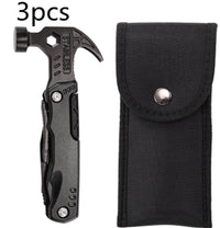 Versatile Outdoor Stainless Steel Folding Pliers with Hammer Tool