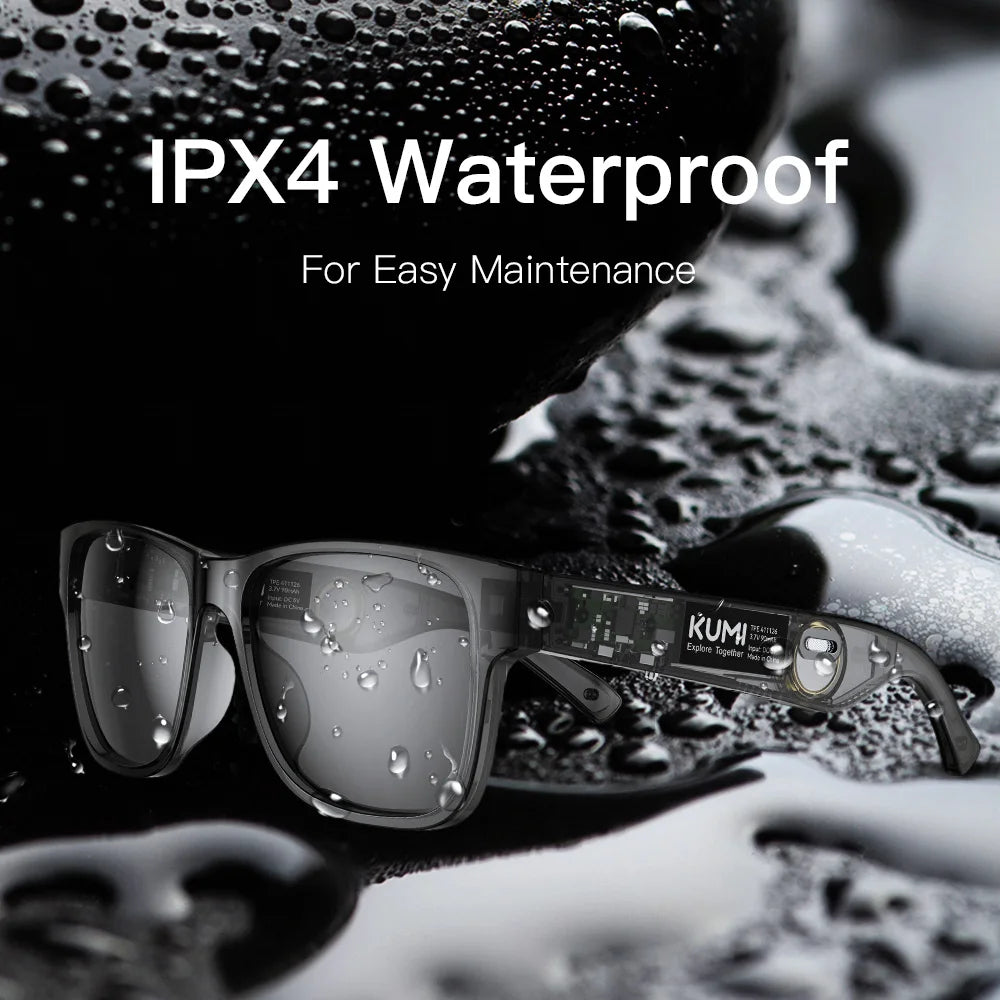 Meta V1 Smart Bluetooth Glasses – Polarized Sunglasses, Open-Ear Audio, IPX4 Waterproof, AI Voice Assistant