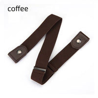 Buckle-Free Adjustable Stretch Elastic Waist Band for Men & Women - Invisible and Comfortable Belt for Jeans and Dresses