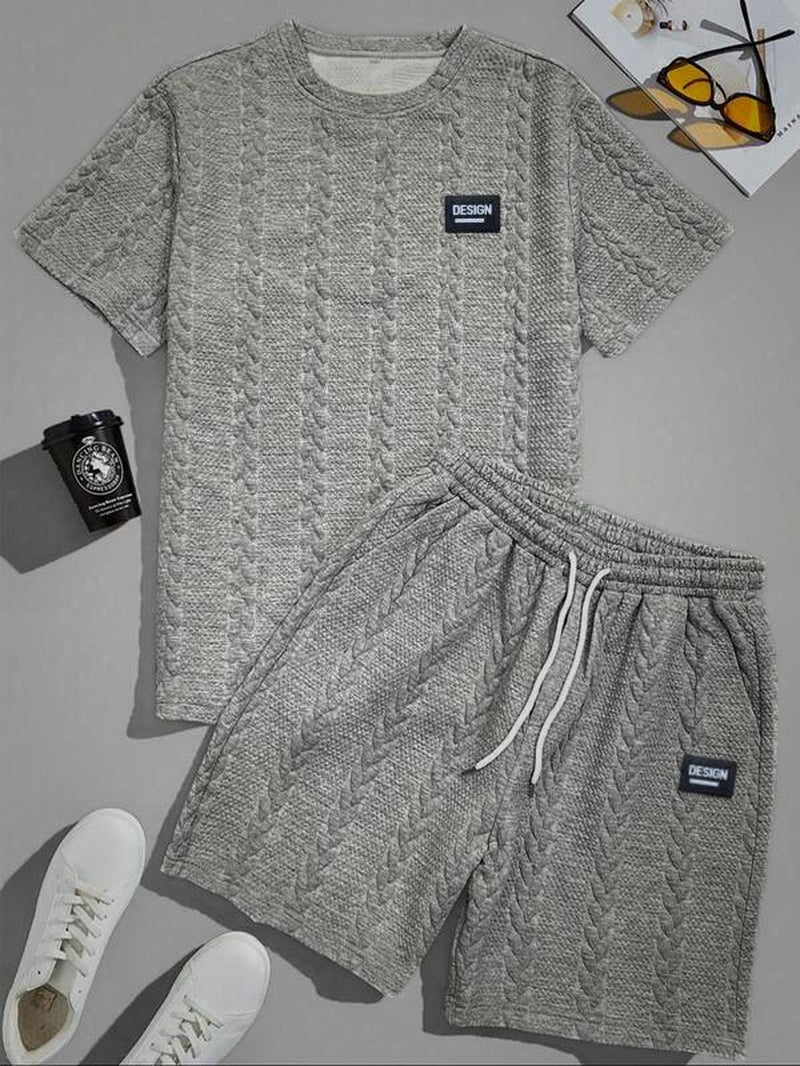 Oversized Men’s 2-Piece Summer Set (L-7XL) – Breathable Shirt & Shorts for Daily Wear & Beach