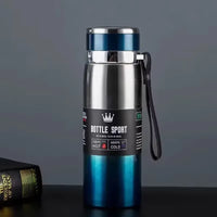Premium Stainless Steel Thermal Water Bottle - Keeps Drinks Hot or Cold Perfect for Coffee & Tea - Ideal Gift Vacuum Flask