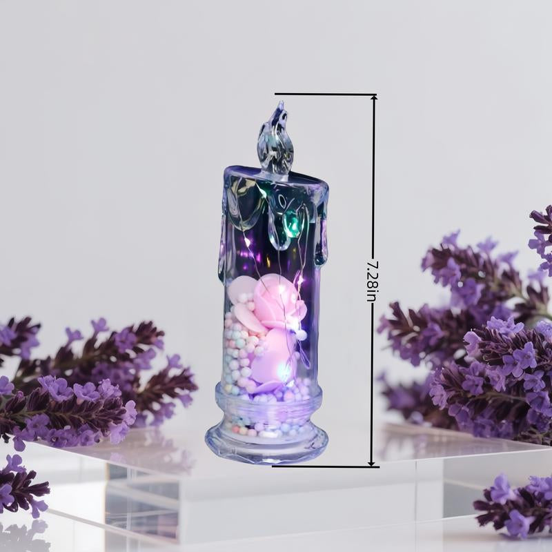 4-Pack Pink Flameless LED Candles – Perfect Romantic Decor for Valentine's Day, Weddings, Proposals, Birthdays, Dinners, and More!
