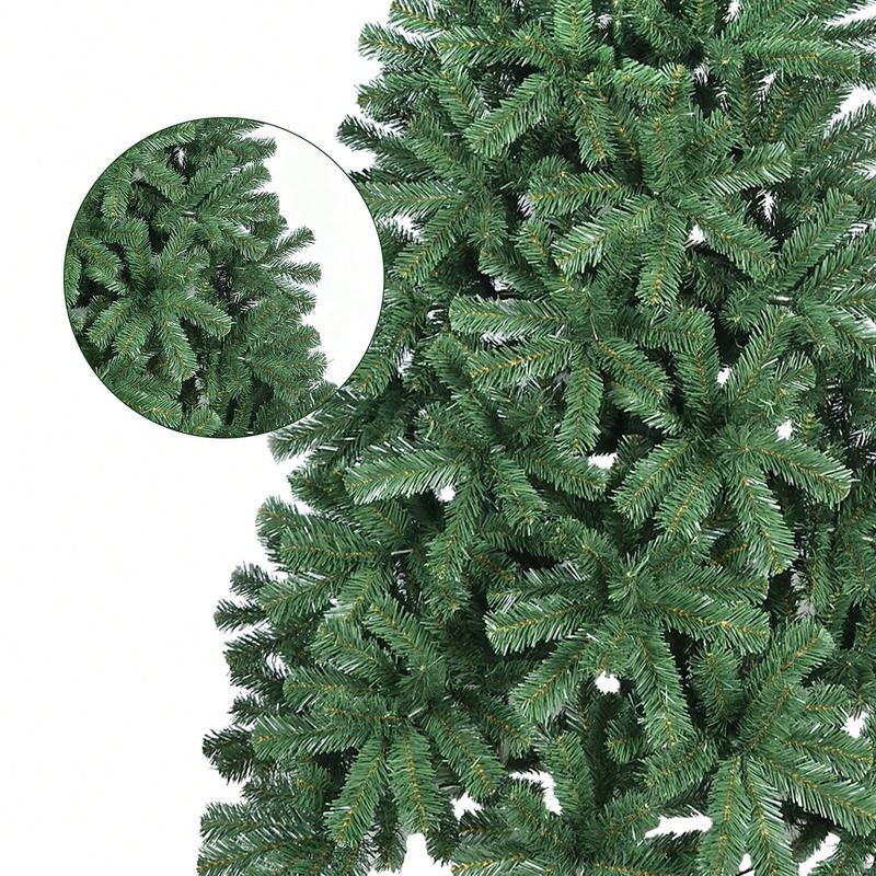 Premium HOT STAR 5/6/7/8Ft PVC Unlit Artificial Christmas Tree – Durable & Fire-Resistant Holiday Tree with Metal Stand for Custom DIY Decor