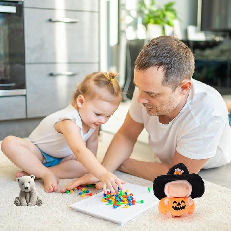 Adorable Labubu Halloween Pumpkin Costume for 17cm Dolls - Soft, Durable, & Detachable with Stylish Hat - Ideal for Collectors & Dress-Up Fun!