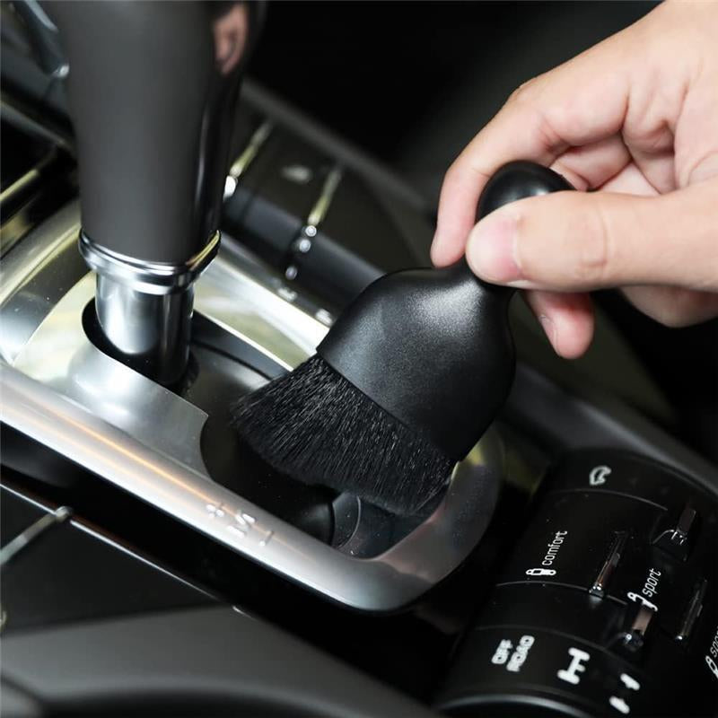 Car Interior Detailing Brush – Soft Bristle Cleaning Tool for Auto Interior, Dashboard, and Vents (Black)