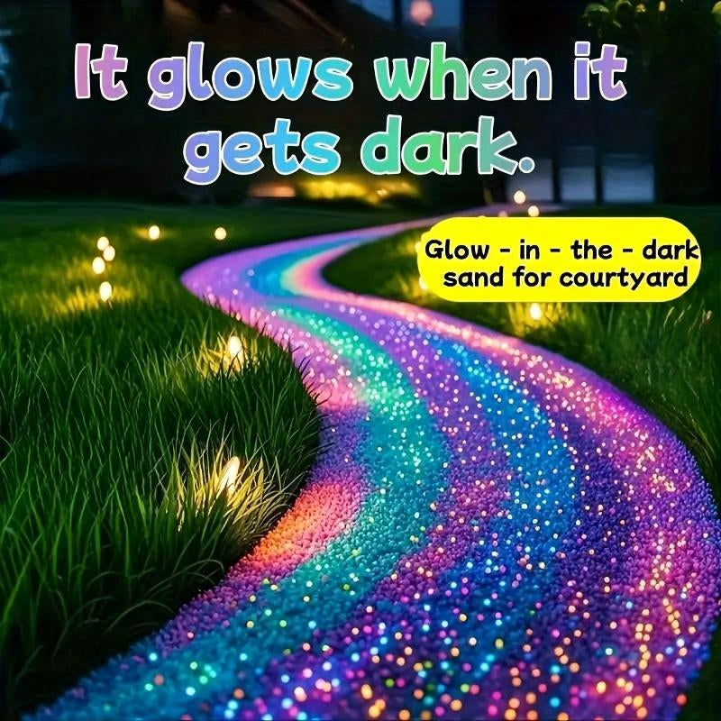 Transform Your Outdoors with 5000 Blue Luminous Stones - Perfect for Gardens, Walkways, Fish Tanks, and Party Décor!