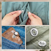 Ultimate Buttons & Pliers Tool Kit - 200 Metal Sewing Buttons & Snapfastener Pliers Set for Seamless Stitching, Perfect Gift for Your Wife!