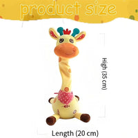 2025 Upgraded Singing & Dancing Giraffe Ornament with LED Lights - Perfect Kid's Gift for Any Occasion