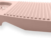 Portable Light Pink Washboard for Effortless Hand Washing Clothes - Includes Convenient Holder