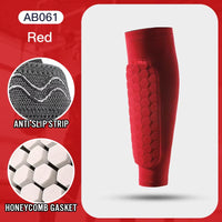 Premium Football Shin Guard Socks with Foam Padding - Calf Compression Sleeve & Honeycomb Design for Ultimate Protection and Comfort in Soccer!