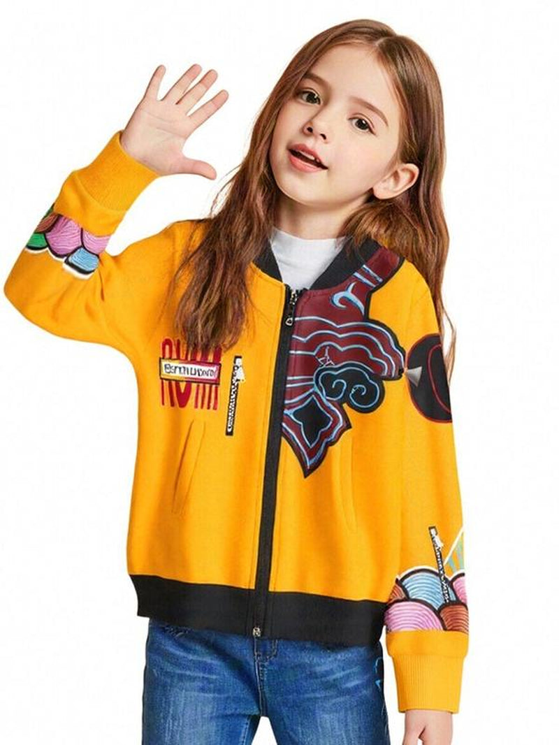 Trendy K-Pop Girl Jacket - Stylish Loose-Fit Sportswear for Every Season!