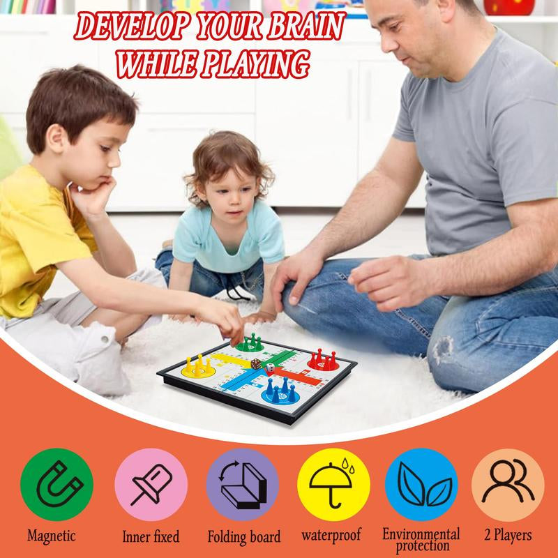 Ultimate Portable Dice and Chess Board Game Set - Perfect for Family Fun and Travel!