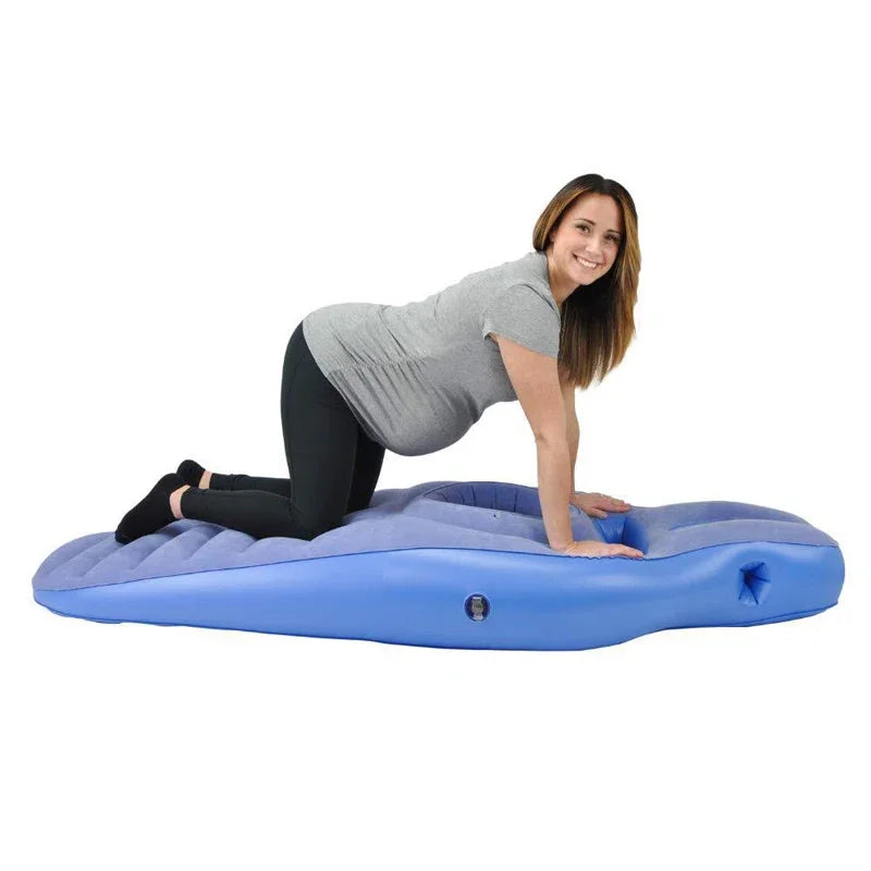 Ultimate Inflatable Pregnancy Pillow & Yoga Mat - Comfortable Sleeping Solution for Moms-to-Be!