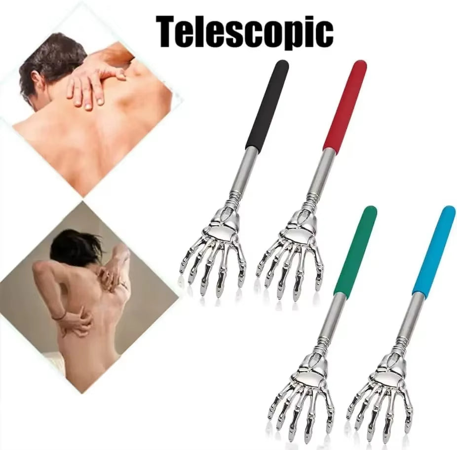 Telescopic Stainless Steel Back Scratcher for Ultimate Relief - Perfect for Seniors' Comfort and Health