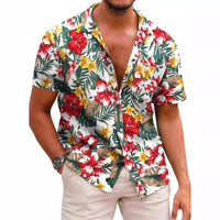 Men’s Summer Printed Short-Sleeved Shirt – Lightweight, Stylish & Breathable Casual Wear