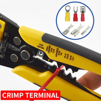 Versatile Automatic Wire Stripper & Crimper Tool - Adjustable Multifunctional Pliers for All Your Cable Cutting Needs