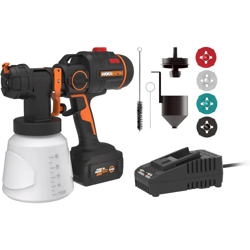 WORX NITRO 20V Cordless Paint Sprayer – Powerful, Portable, Brushless