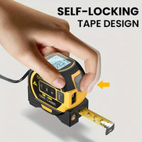 Versatile 3-In-1 Laser Tape Measure - High Precision 40/60M Infrared Distance Measuring Tool