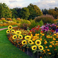 Stunning 2-Piece 3-Head Solar Garden Lights – Waterproof Sunflower Lamps for Beautiful Yard, Path, and Landscape Decoration