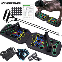 Ultimate Portable Push-Up Board Set - Multifunctional Fitness Equipment for Targeting Chest, Abs, Arms & Back