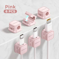 Adjustable Magnetic Cable Clips - Under Desk Wire Management Organizer