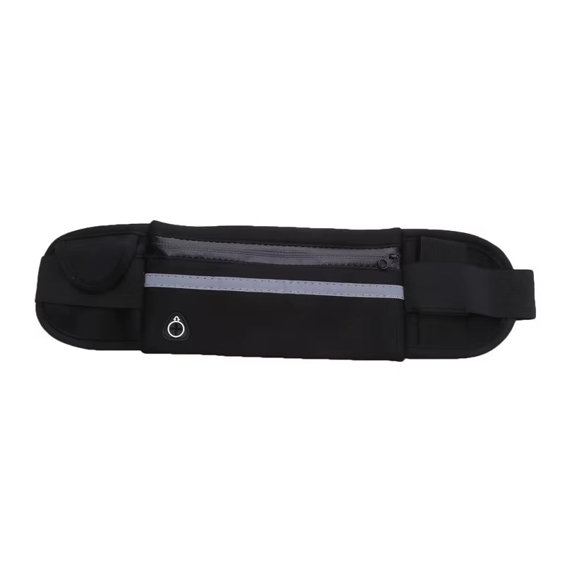 Comfortable Sport Running Waist Bag for Men & Women - Stylish Fanny Pack with Safety Tape for Gym, Cycling & Phone Storage