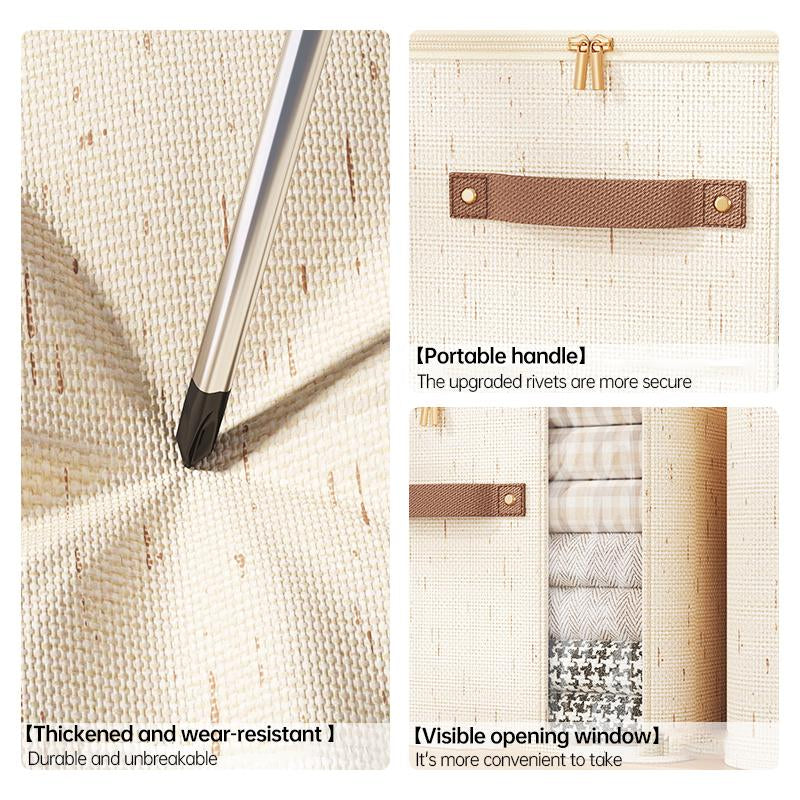 Tianshan Double Window Zipper Wardrobe Storage Box - Buy One, Get Two FREE! Set of 3!