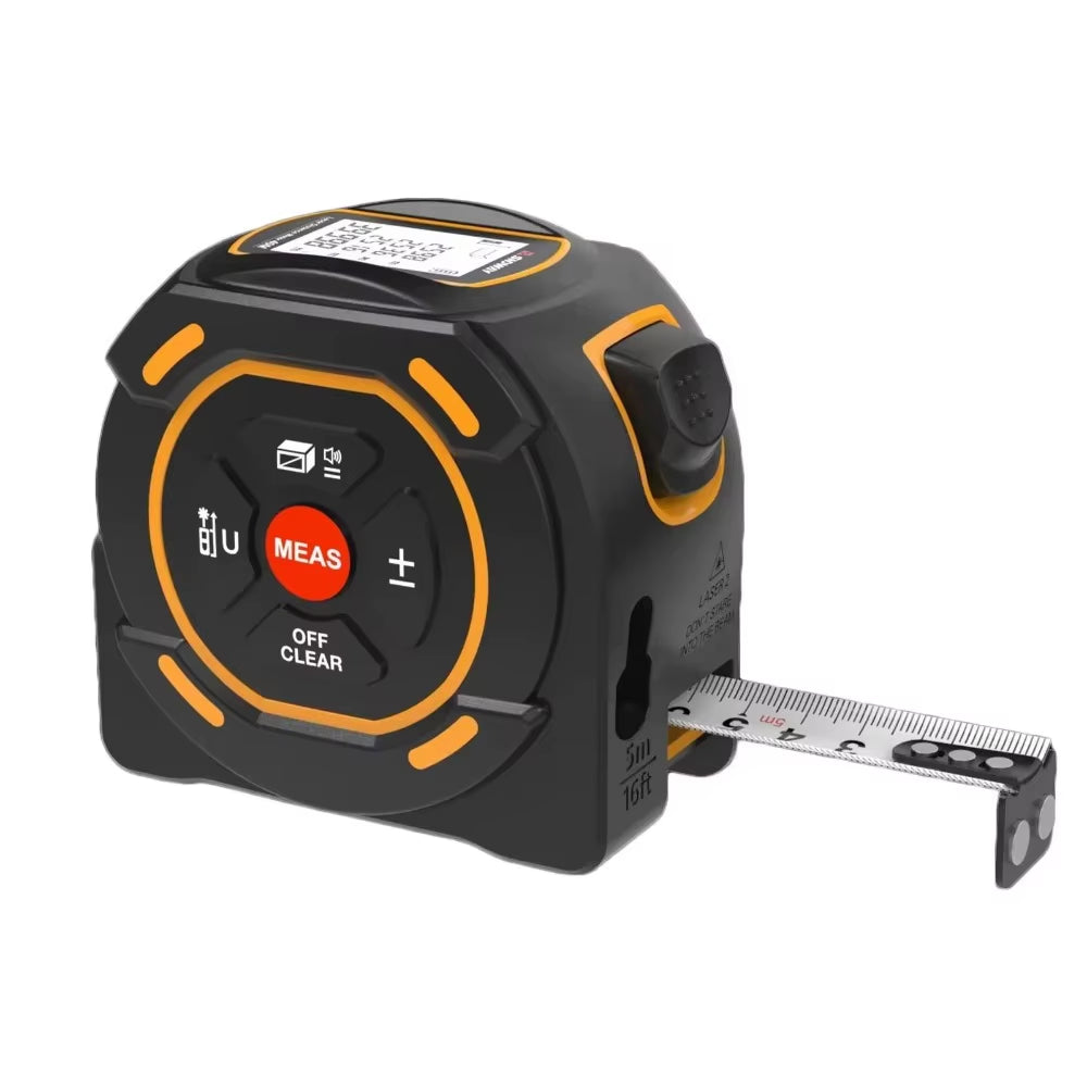 Versatile 3-In-1 Laser Tape Measure - High Precision 40/60M Infrared Distance Measuring Tool