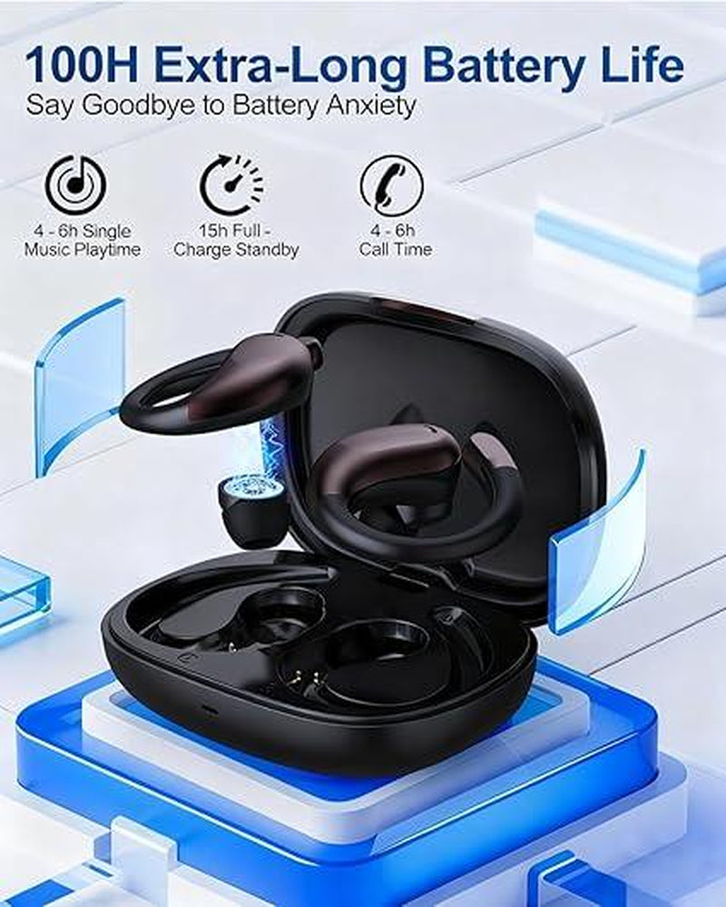Ultimate Wireless Bluetooth Earbuds - ENC Noise-Cancelling Sport Headphones with Clear Call Mic