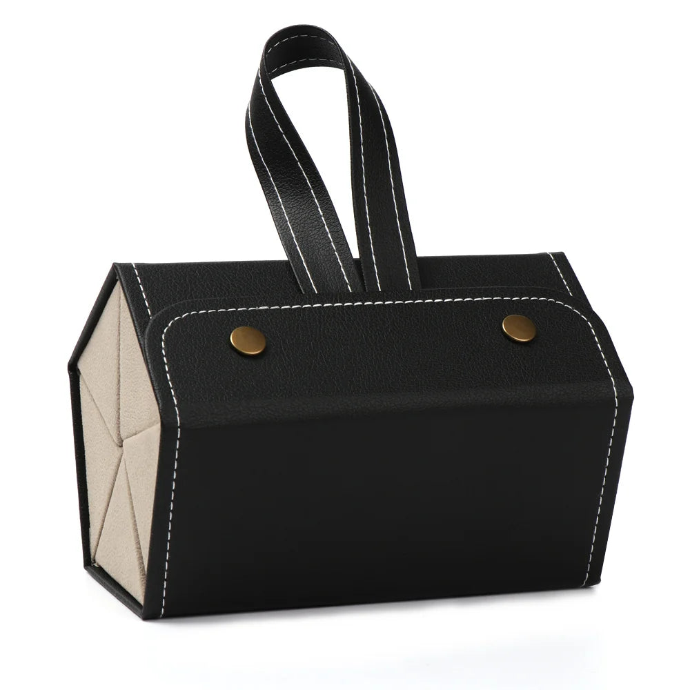 Versatile Multi-Slot Eyeglasses Organizer - Travel-Friendly PU Case for Sunglasses and Glasses Storage