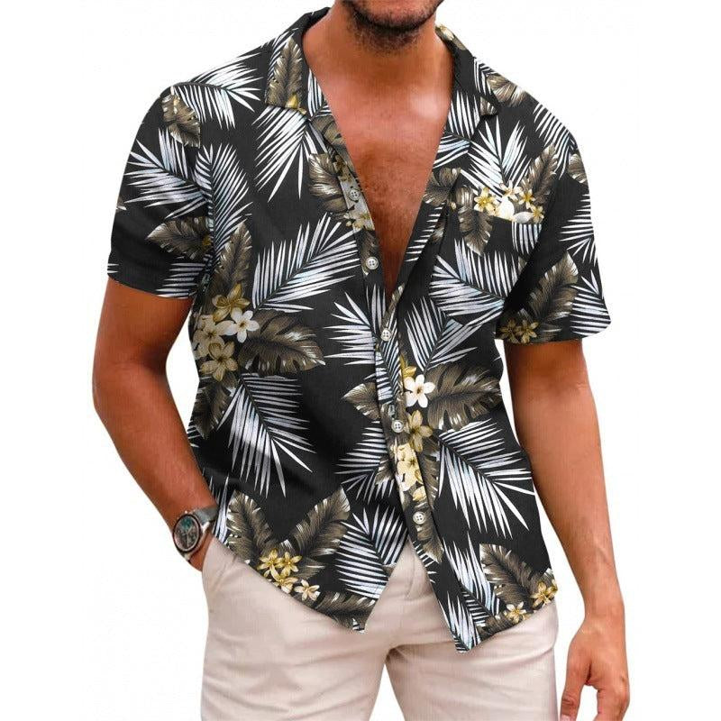 Men’s Summer Printed Short-Sleeved Shirt – Lightweight, Stylish & Breathable Casual Wear